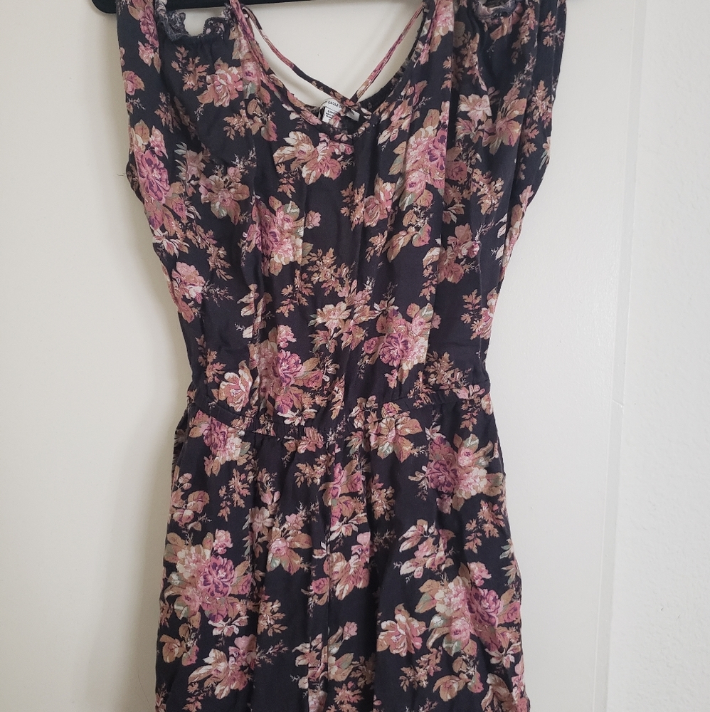 American Eagle Floral Romper